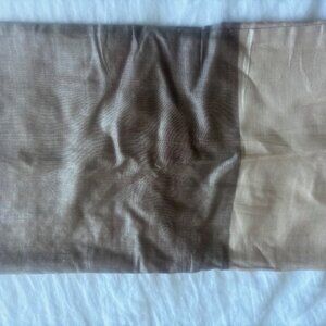 West Elm 100% Silk Pillow Cover, pink/mauve/tan